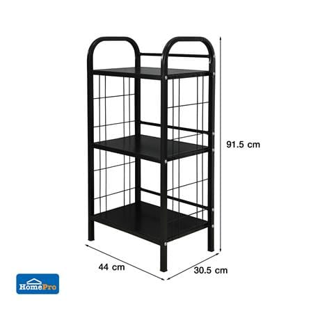 ชั้นวางของ 3 ชั้น STACKO AMAS 44x30.5x91.5 ซม. สีดำ_6