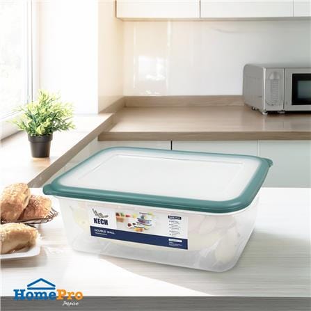 กล่องอาหาร 5.5 ลิตร KECH DOUBLE WALL 9038 สีเขียว_3