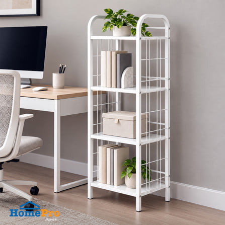 ชั้นวางของ 4 ชั้น STACKO AMAS 44x30.5x124 ซม. สีขา...