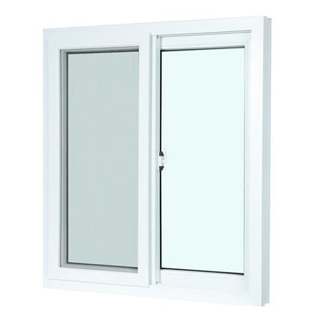 หน้าต่างบานเลื่อน UPVC S-S มุ้ง AZLE 100x110 ซม. สีขาว_1