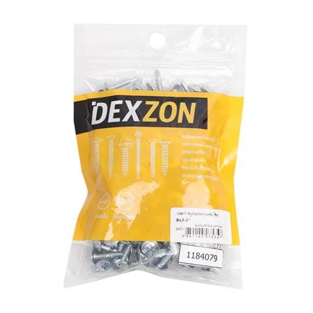 สกรูปลายสว่าน WF DEXZON 8x3/4 นิ้ว (แพ็ก 200 ชิ้น)_1
