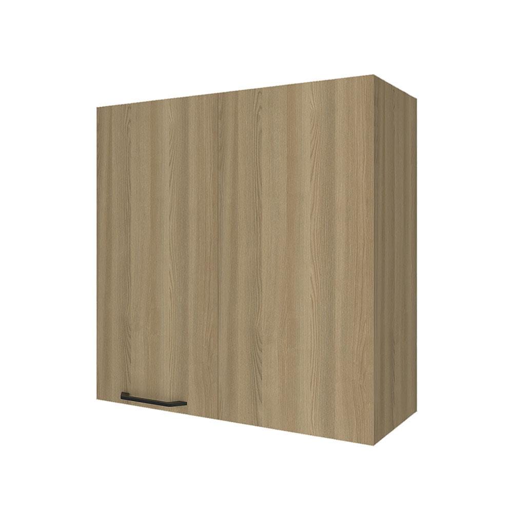ตู้เข้ามุมขวา PARAZZO ENZO 80x80 ซม. มือจับดำ สีเนเชอรัลโอ๊ก