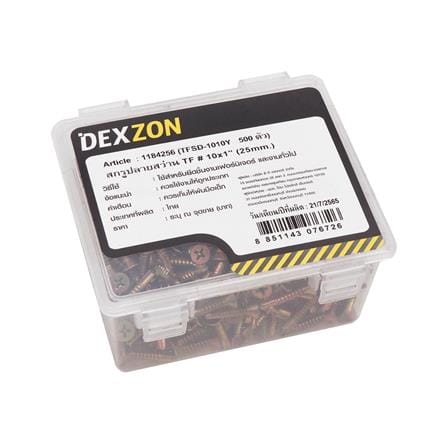 สกรูปลายสว่าน TF DEXZON 10x1 นิ้ว 500 ชิ้น_1
