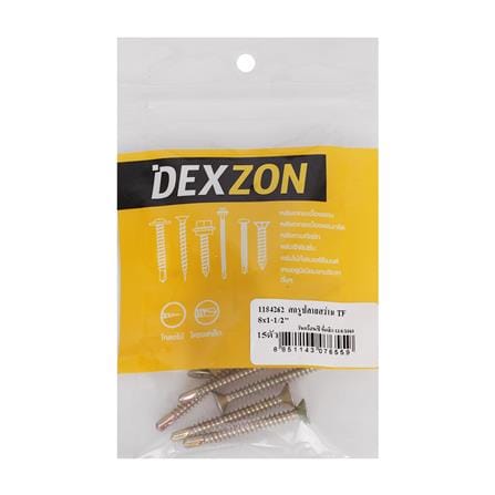 สกรูปลายสว่าน TF DEXZON 8x1-1/2 นิ้ว 15 ชิ้น_1
