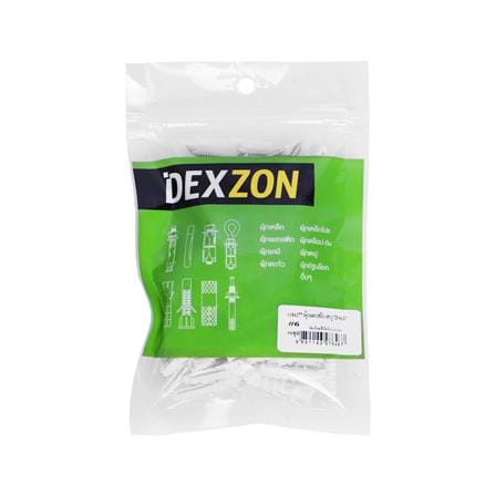 พุกพลาสติกพร้อมสกรู TF DEXZON เบอร์ 6 50 ตัว_2
