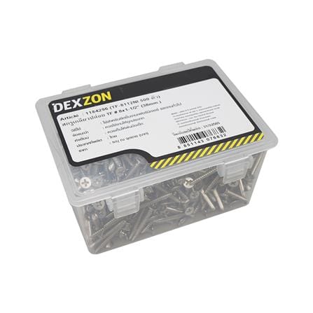 สกรูเกลียวปล่อย TF DEXZON 8X1-1/2 นิ้ว 500 ตัว_1