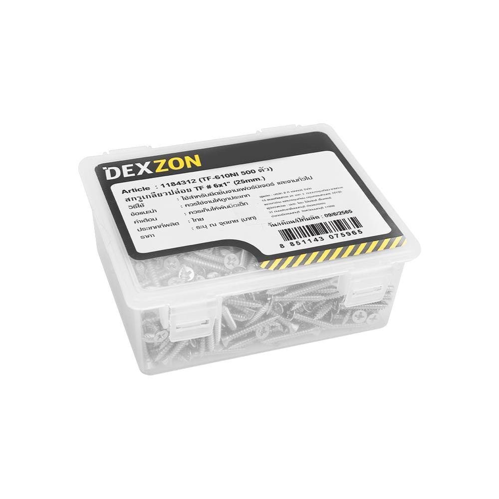 สกรูเกลียวปล่อย TF DEXZON 6X1 นิ้ว 500 ตัว