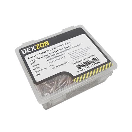 สกรูเกลียวปล่อย TF DEXZON 6X1-1/4 นิ้ว 500 ตัว_1