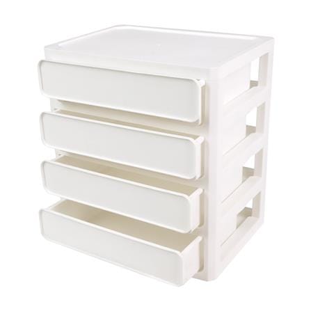 ชั้นลิ้นชักเล็ก 4 ชั้น STACKO MIND 26x19.5x29 ซม. สีขาว_3
