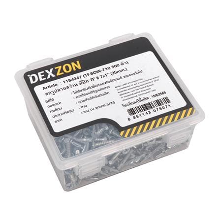 สกรูยึดไม้ฝามีปีก TF DEXZON 7X1 นิ้ว แพ็ก 500 ชิ้น_2
