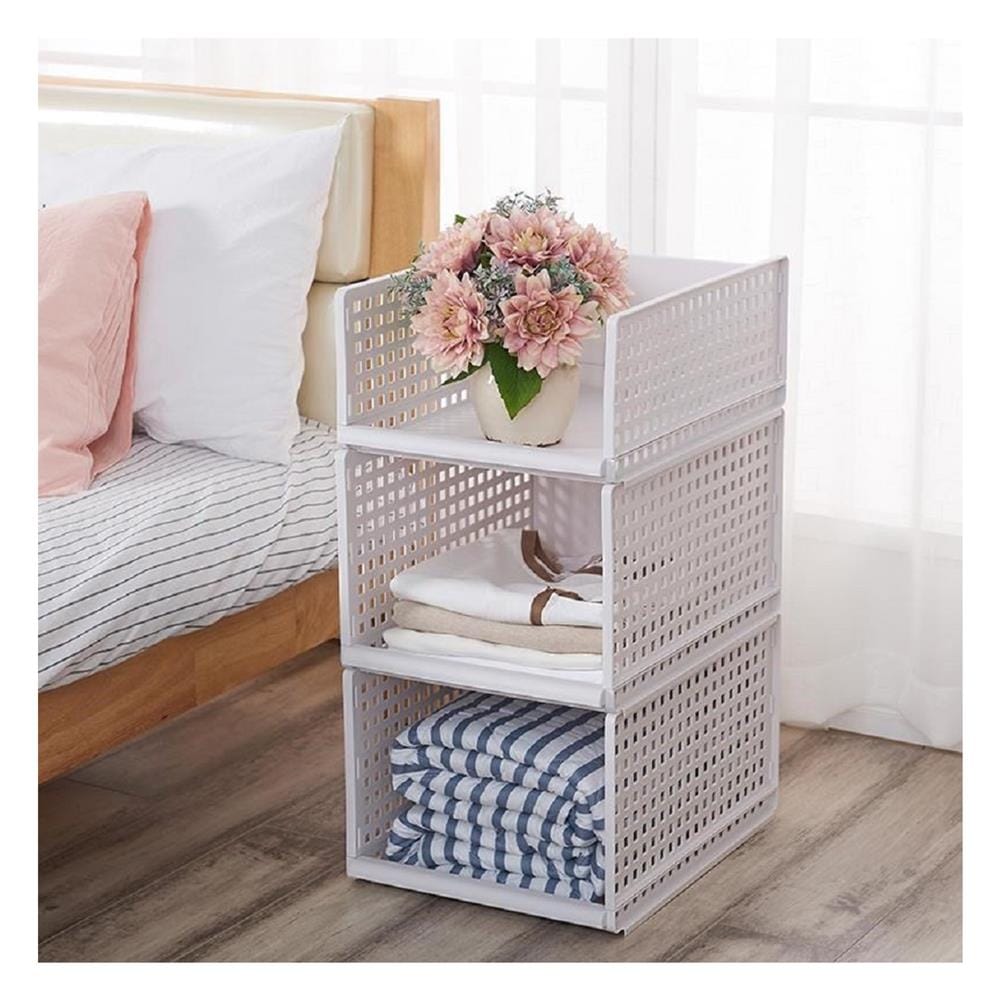 กล่องซ้อนได้ STACKO MAIE 34x45x25.3 ซม. สีขาว