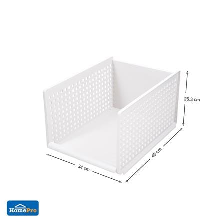 กล่องซ้อนได้ STACKO MAIE 34x45x25.3 ซม. สีขาว_6