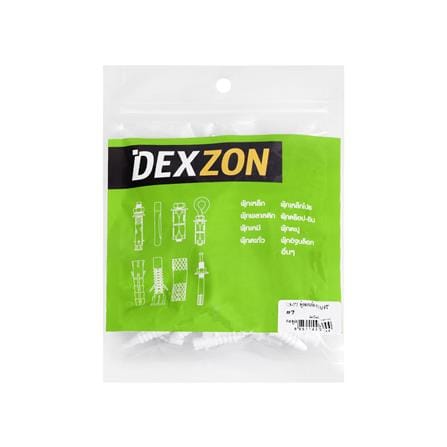 พุกพลาสติกพร้อมสกรู TF DEXZON เบอร์ 7 50 ตัว_1