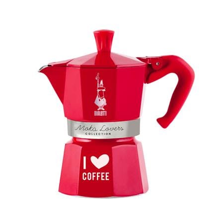 หม้อต้มกาแฟ BIALETTI MOKA I LOVE COFFEE 3 CUPS สีแดง_0