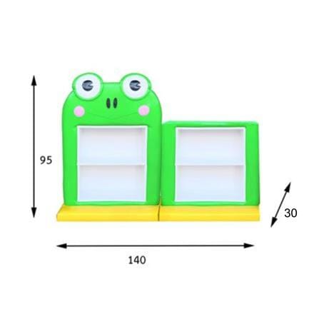 ชั้นวางของเด็ก 4 ช่อง PLAYSANOOK MINI FROG สีเขึยว/เหลือง_2