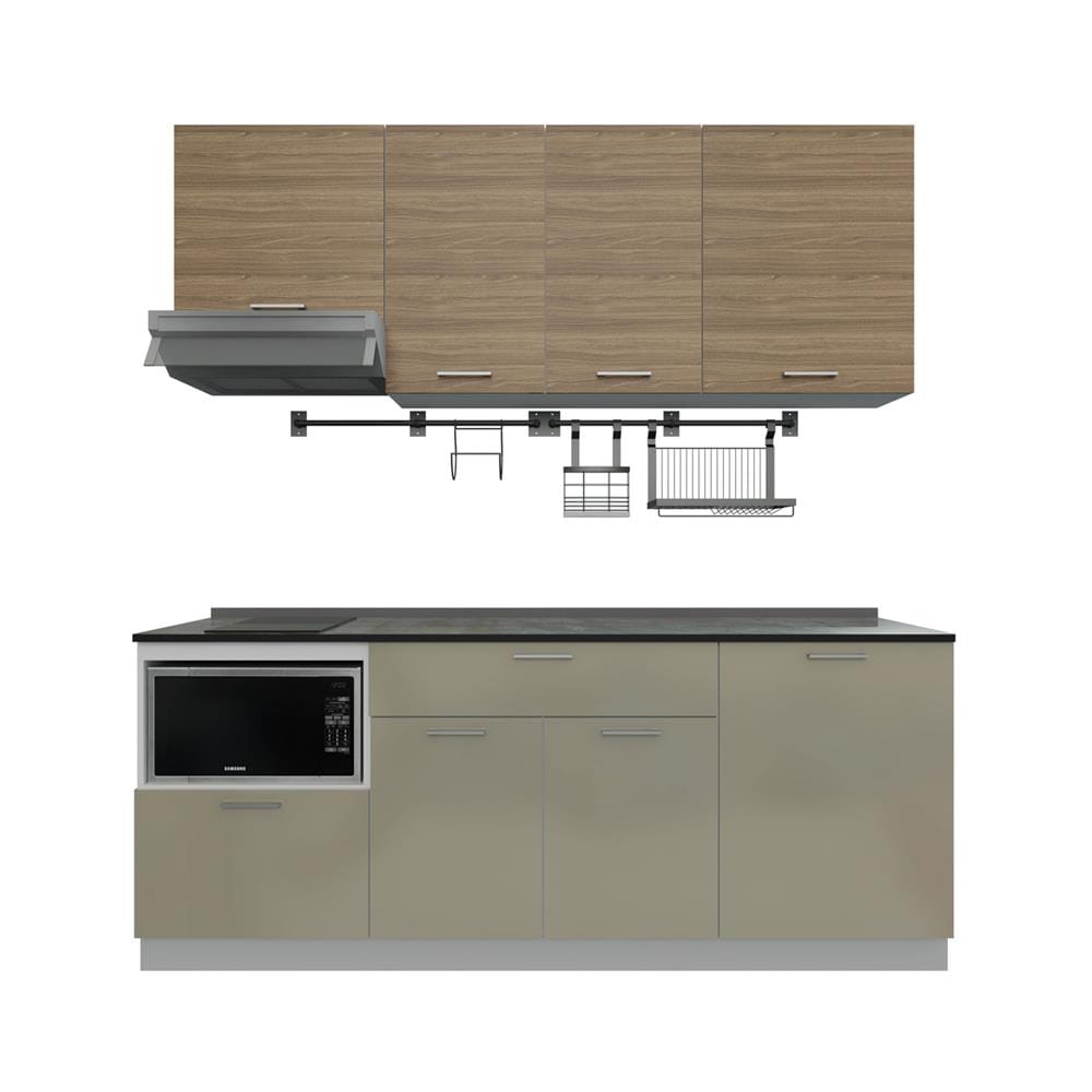 ครัวไม้สำเร็จ STARMARK CONTE 211H_R_NS 211 ซม.