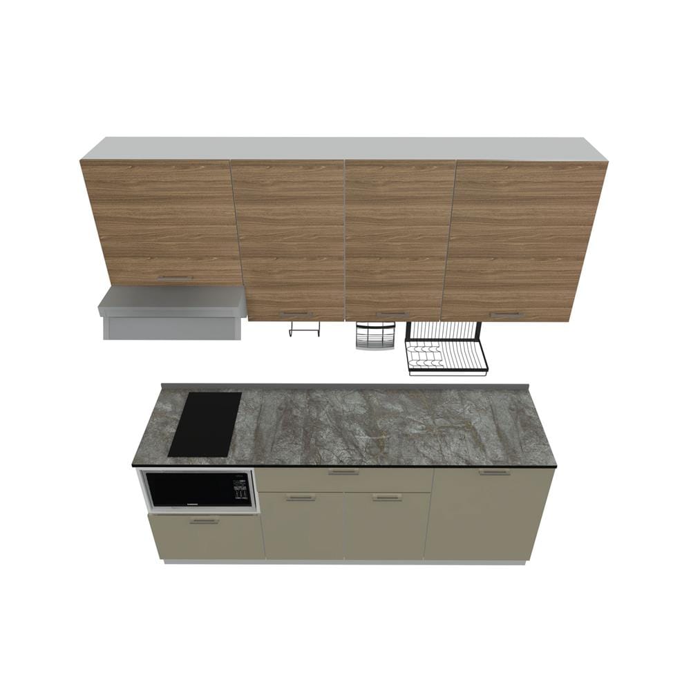 ครัวไม้สำเร็จ STARMARK CONTE 211H_R_NS 211 ซม.