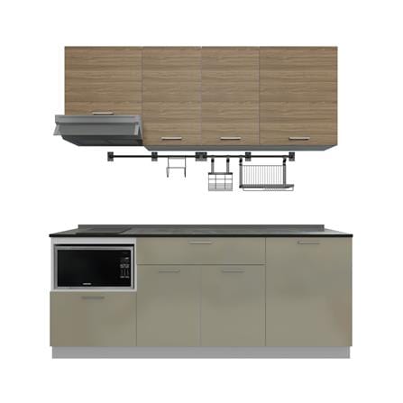 ครัวไม้สำเร็จ STARMARK CONTE 211H_R_NS 211 ซม.