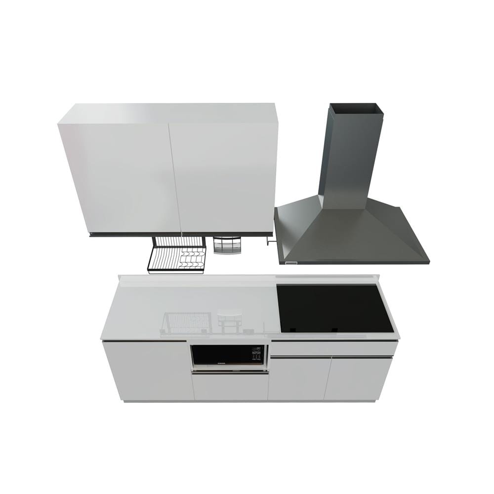 ครัวไม้สำเร็จ STARMARK BLANCE 211H_L_NS 211 ซม.