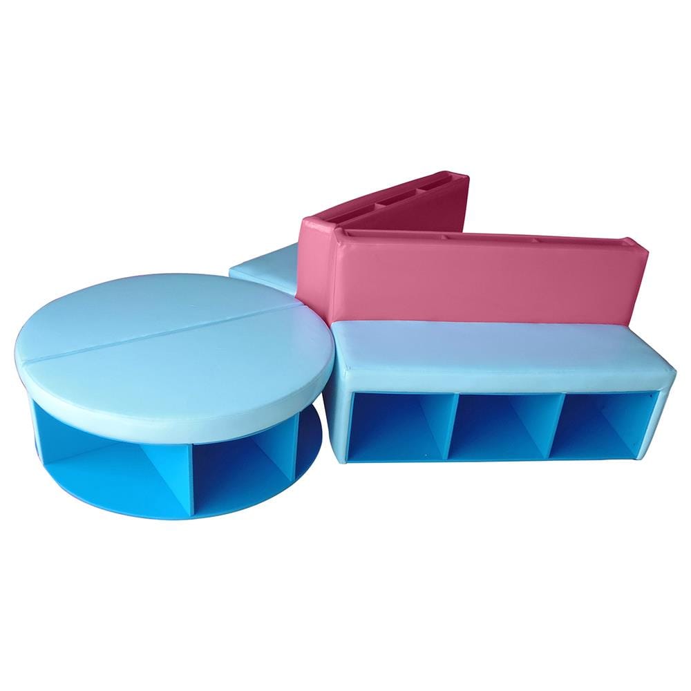 โซฟาเด็ก PLAYSANOOK EVF-01 สีฟ้า/ชมพู