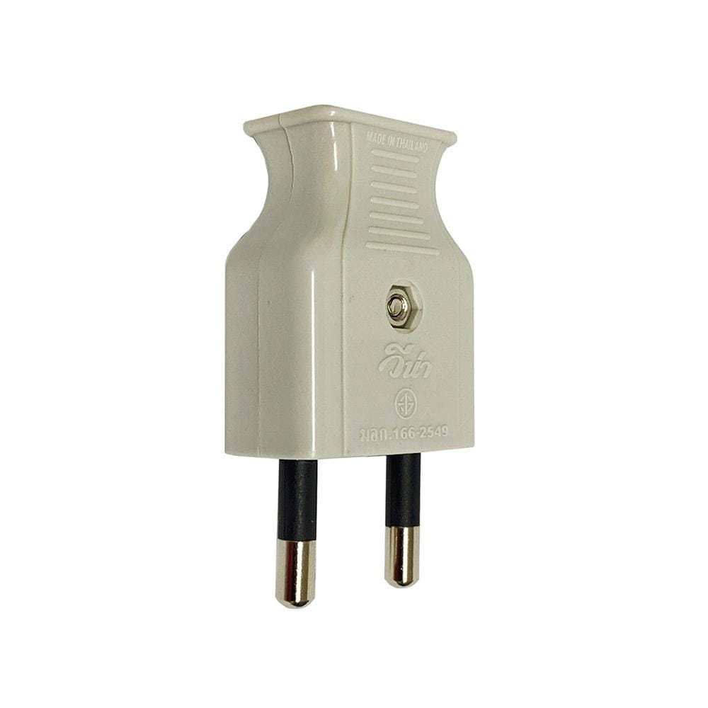 ปลั๊กตัวผู้ 2 ขากลม VENA PP1622 สีเทา