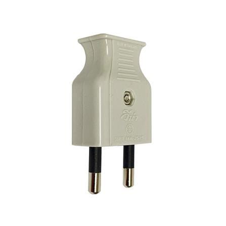 ปลั๊กตัวผู้ 2 ขากลม VENA PP1622 สีเทา_3