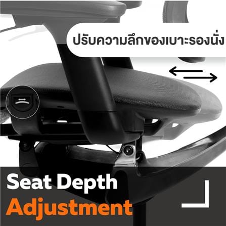 เก้าอี้เพื่อสุขภาพ ERGOTREND WISBY สีดำ_4