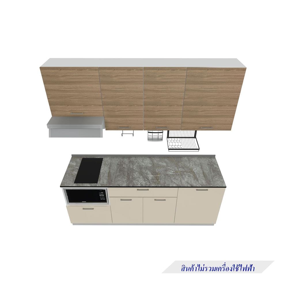 ครัวไม้สำเร็จ STARMARK CONTE 211_R_NS ซม. 211 ซม.