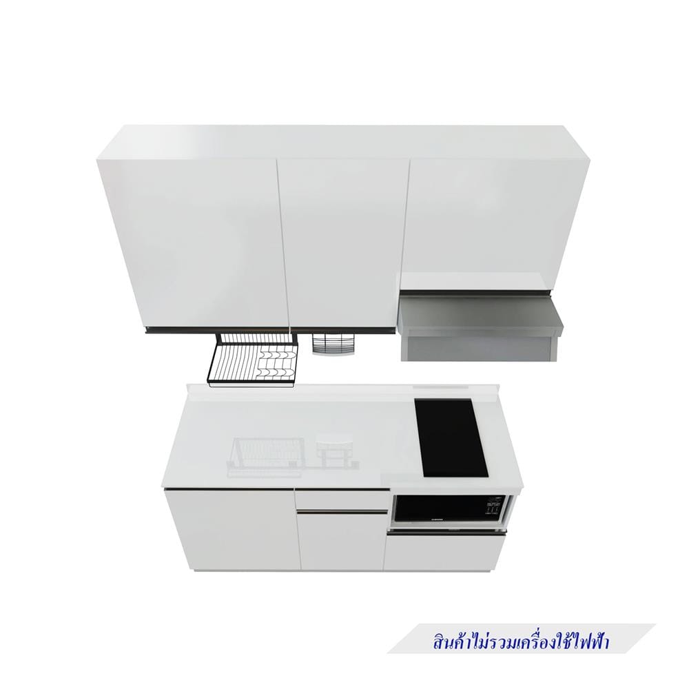 ครัวไม้สำเร็จ STARMARK BLANCE 166_L_NS 166 ซม.