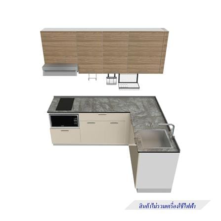ครัวไม้สำเร็จ STARMARK CONTE L220_R 220 ซม._1