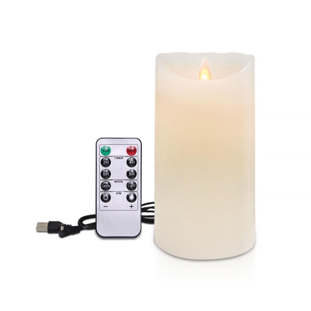 เทียน LED CLAIRE WAX REMOTE RECHARGE DIM 6 นิ้ว 0.3 วัตต์ WARMWHITE สีขาว