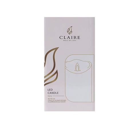 เทียน LED CLAIRE WAX REMOTE RECHARGE DIM 6 นิ้ว 0.3 วัตต์ WARMWHITE สีขาว_4