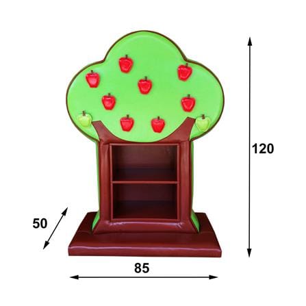 ชั้นวางของเด็ก PLAYSANOOK APPLE TREE สีเขียว/น้ำตาล_3