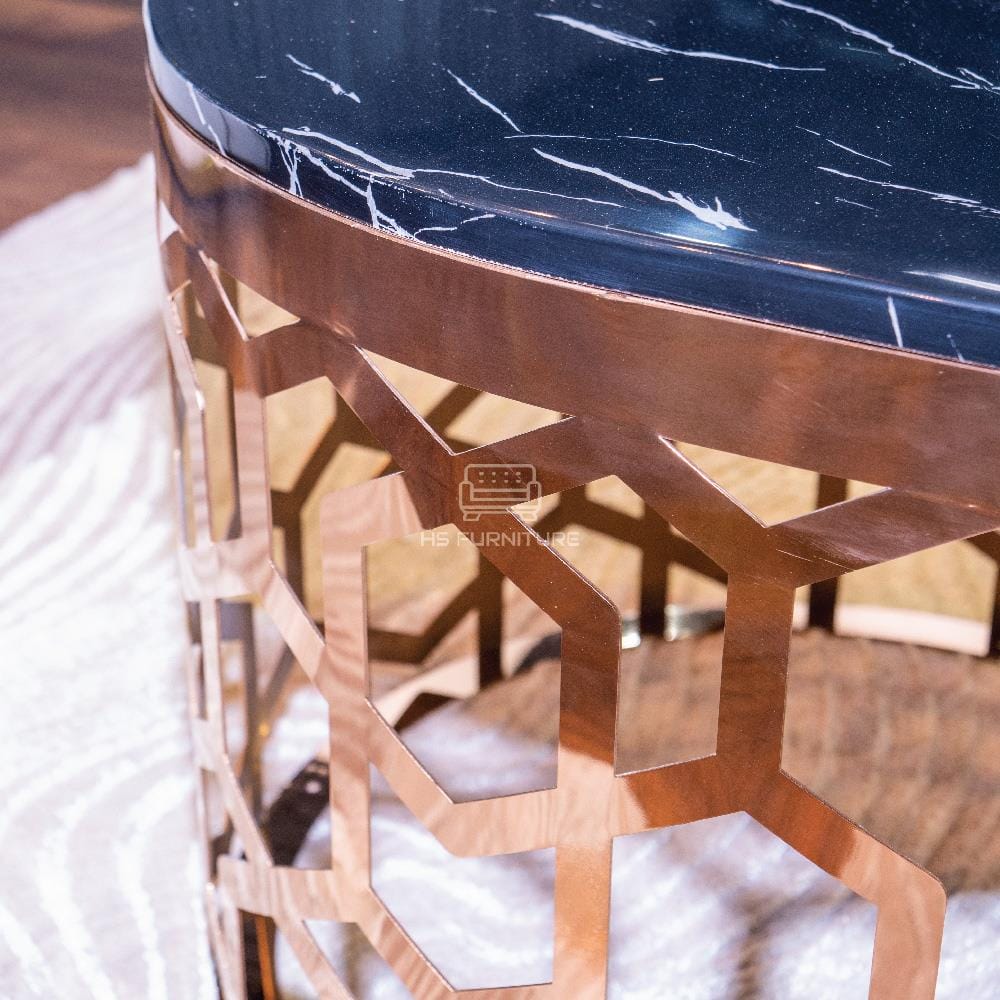 โต๊ะกลาง HS FURNITURE MALL CALLISTO สีดำ/ROSE GOLD