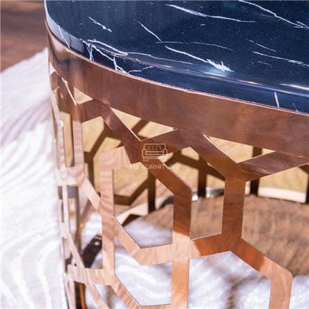 โต๊ะกลาง HS FURNITURE MALL CALLISTO สีดำ/ROSE GOLD_2