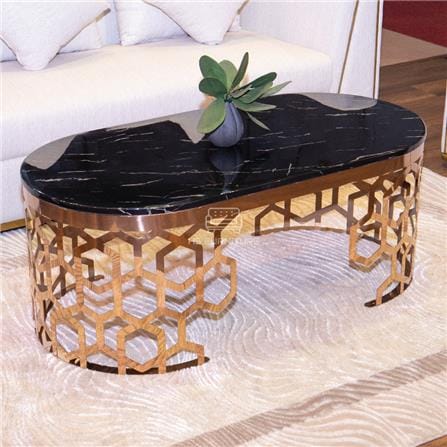 โต๊ะกลาง HS FURNITURE MALL CALLISTO สีดำ/ROSE GOLD_4