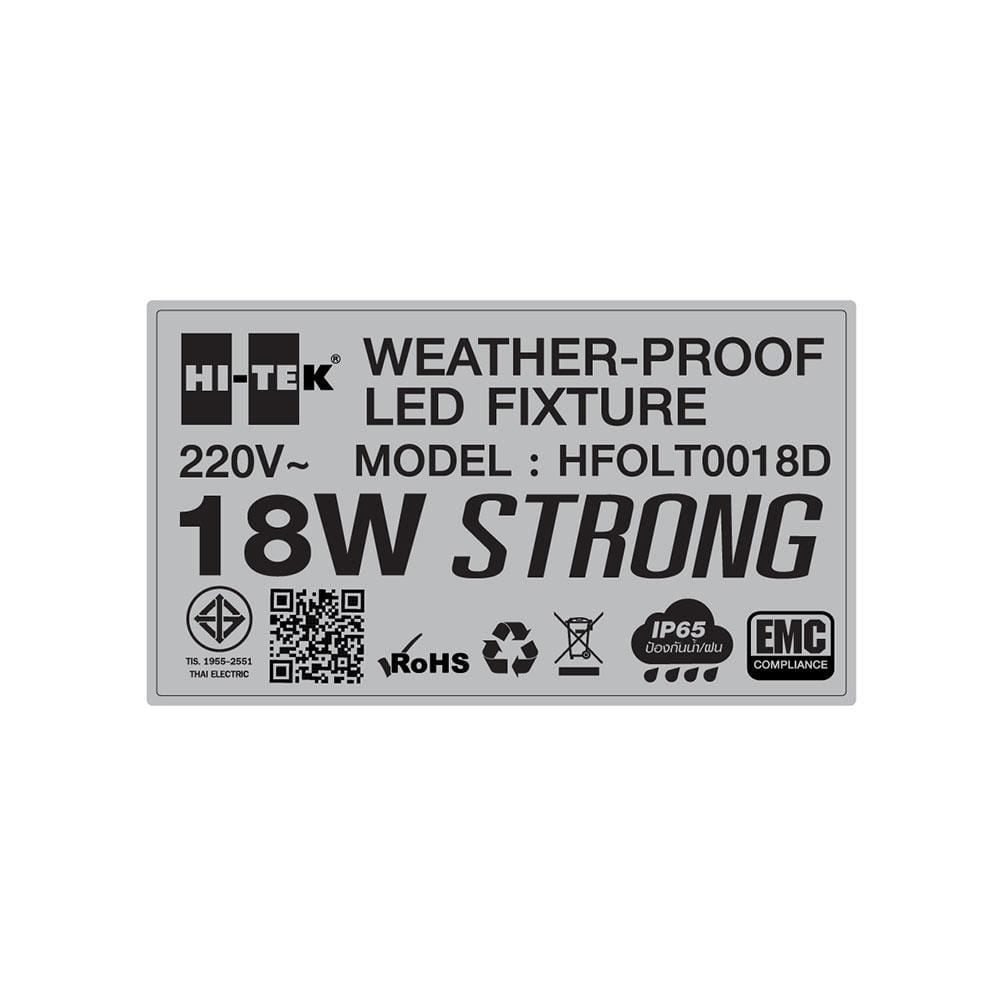 รางนีออนกันฝน LED HI-TEK STRONG HFOLT0018D 18 วัตต์ DAYLIGHT IP65