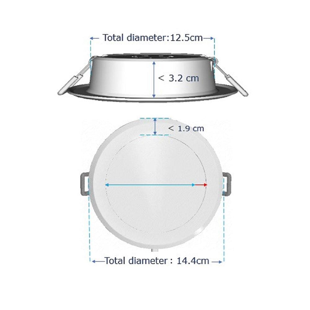 ดาวน์ไลท์ LED PANASONIC NNV70033WE1A 4.9 นิ้ว 15 วัตต์ WARM WHITE สีขาว