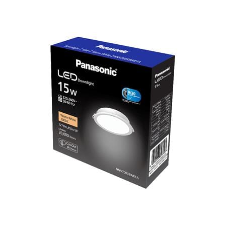 ดาวน์ไลท์ LED PANASONIC NNV70033WE1A 4.9 นิ้ว 15 วัตต์ WARM WHITE สีขาว_5