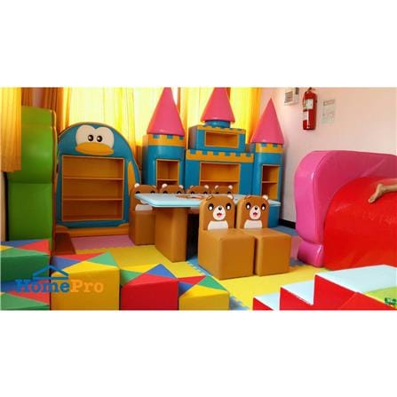 ชั้นวางของเด็ก PLAYSANOOK PENGUIN สีฟ้า/เหลือง_3