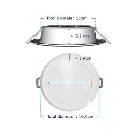 ดาวน์ไลท์ LED PANASONIC NNV70034WE1A 5.9 นิ้ว 18 วัตต์ WARM WHITE สีขาว_7