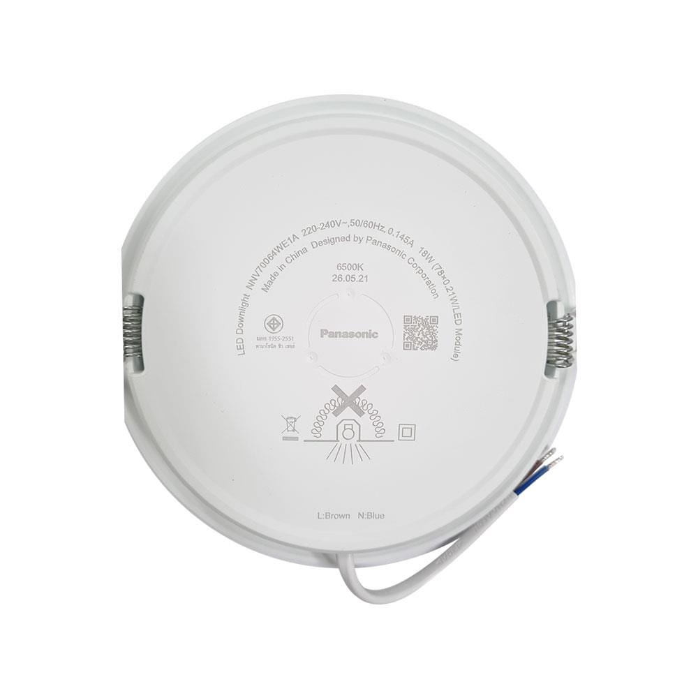 ดาวน์ไลท์ LED PANASONIC NNV70064WE1A 5.9 นิ้ว 18 วัตต์ DAYLIGHT สีขาว