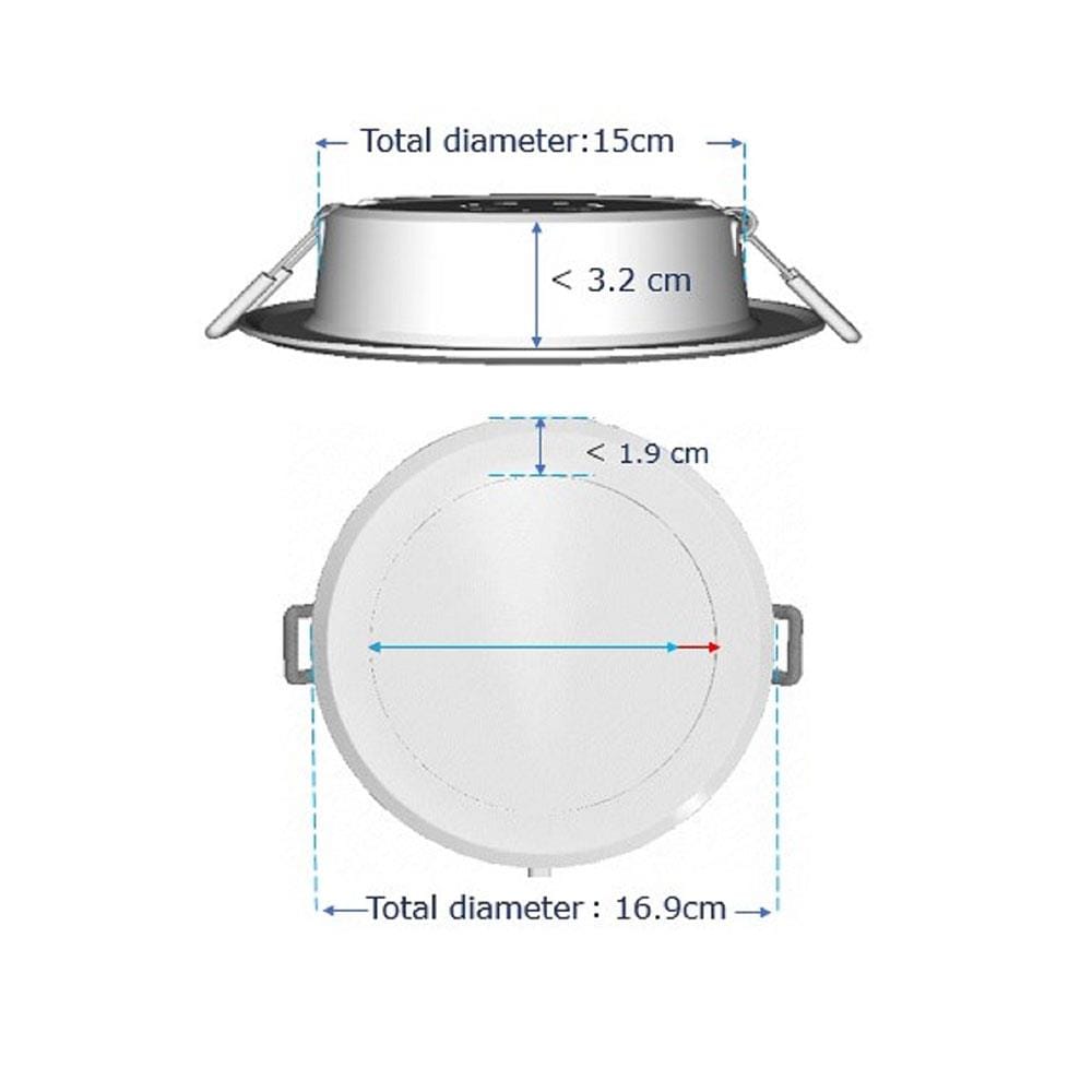 ดาวน์ไลท์ LED PANASONIC NNV70064WE1A 5.9 นิ้ว 18 วัตต์ DAYLIGHT สีขาว