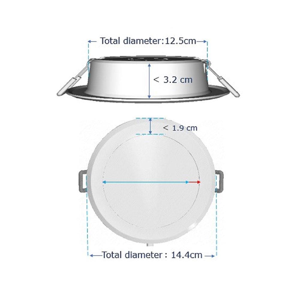 ดาวน์ไลท์ LED PANASONIC NNV70063WE1A 4.9 นิ้ว 15 วัตต์ DAYLIGHT สีขาว