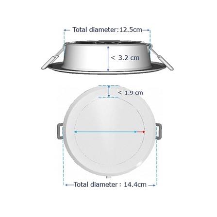 ดาวน์ไลท์ LED PANASONIC NNV70063WE1A 4.9 นิ้ว 15 วัตต์ DAYLIGHT สีขาว_7