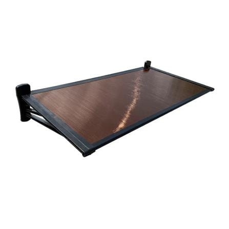 กันสาดโพลีคาร์บอเนต ขาตรง SUNSHIELD 60x120 ซม. สีชา_1