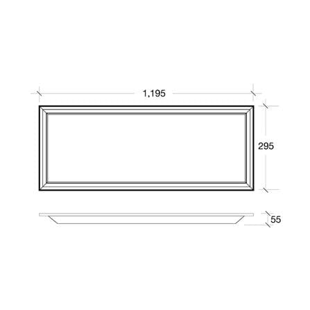 โคมฝังฝ้า LED HI-TEK PANEL HFILE03145 30x120 ซม. 45 วัตต์ DAYLIGHT/COOLWHITE/WARMWHITE_6