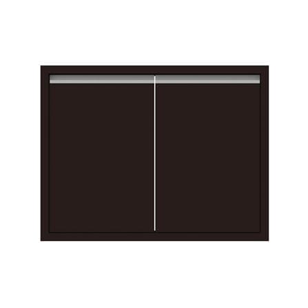 บานซิงค์คู่ JUPITER COCOA BROWN 83x63 ซม. สีน้ำตาล_0