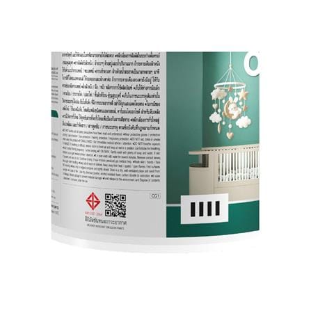 สีน้ำทาภายใน ชนิดเนียน TOA ORGANIC CARE BASE A 3.5 ลิตร_8