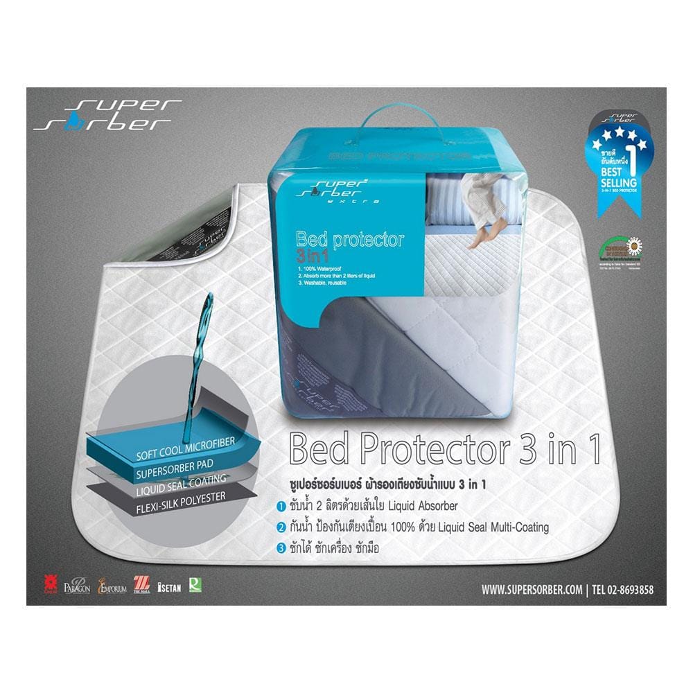 ผ้ารองกันเปื้อน SUPERSORBER MAX KING 170X140 ซม. สีขาว
